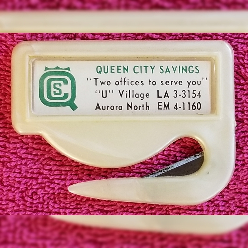 Queen City Savings Letter Opener
